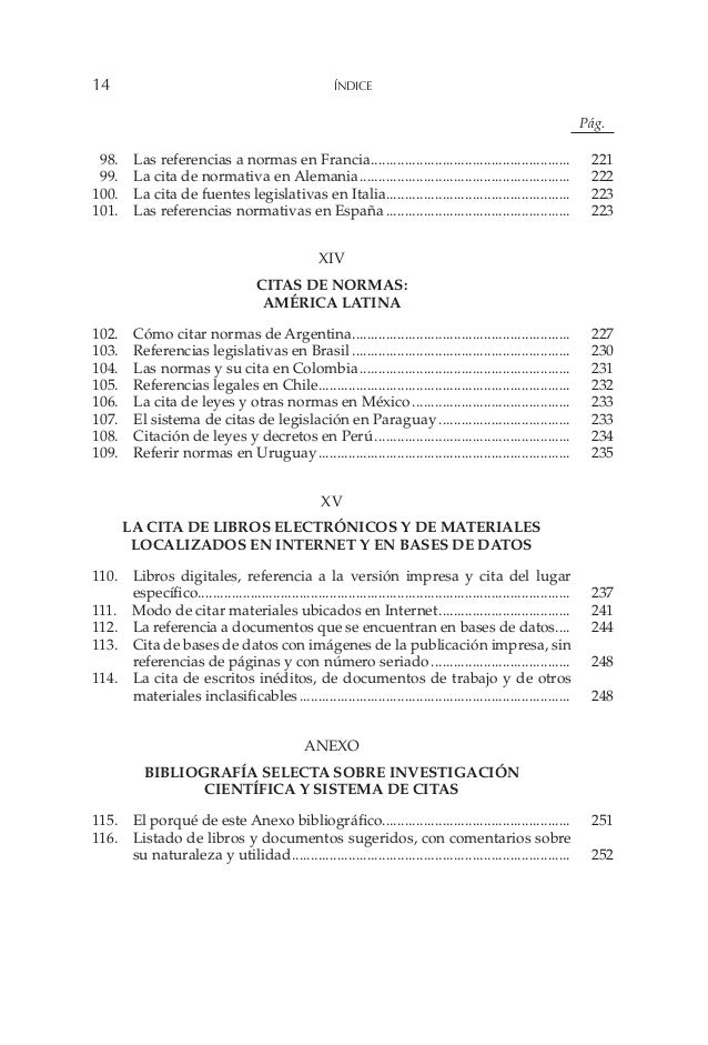 sistema hispanoamericano de citas